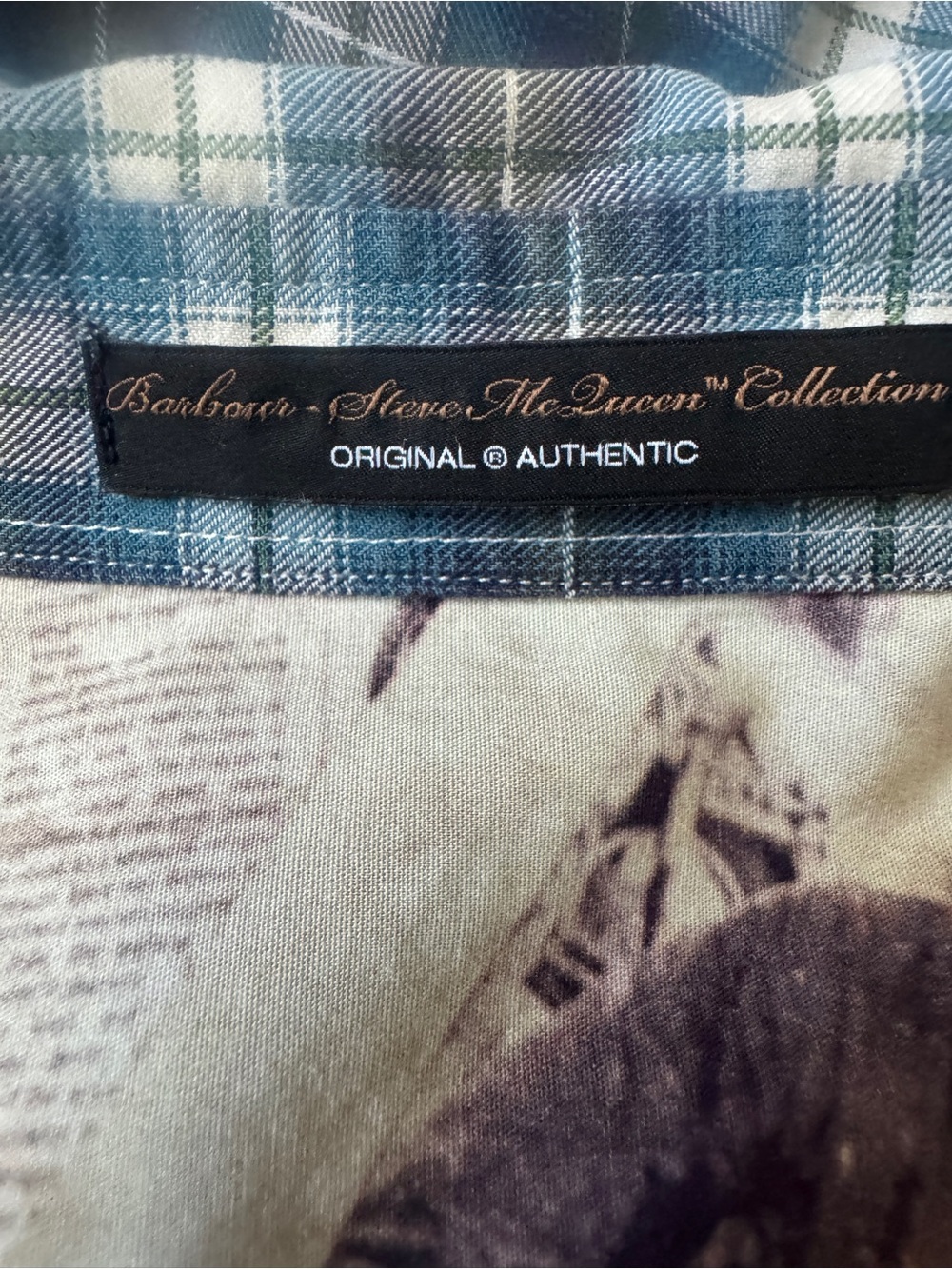 Barbour x Steve McQueen Plaid Button Down Shirt - Picture 4 of 9